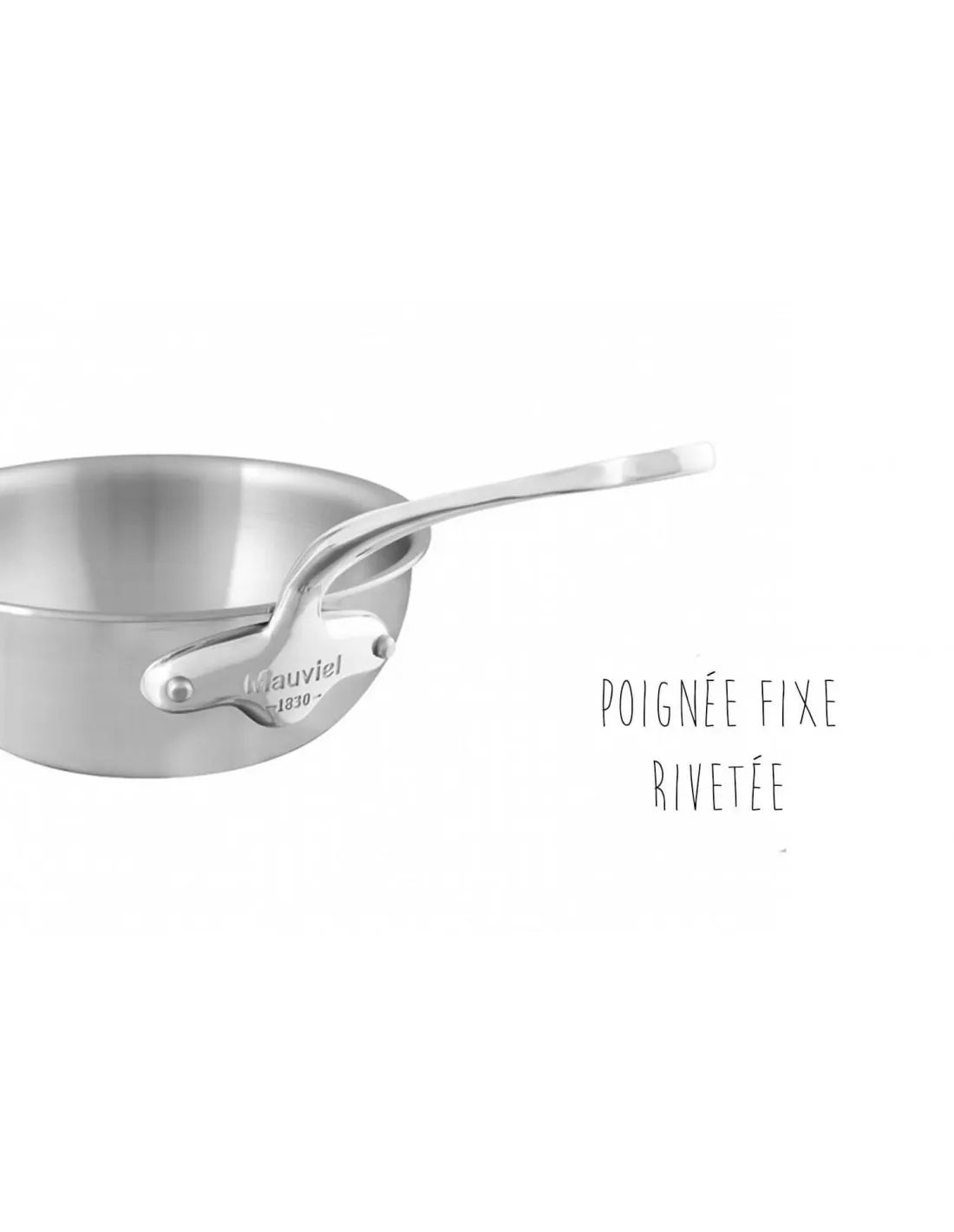 Sauteuse inox 18/10 Mauviel M'Urban - évasée bombée